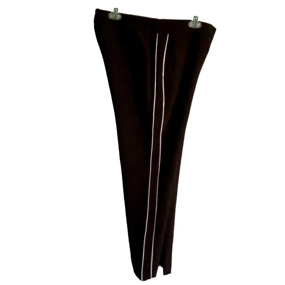 Simply Vera Vera Wang Black Pants White Side Stripes Women's Size Medium NEW